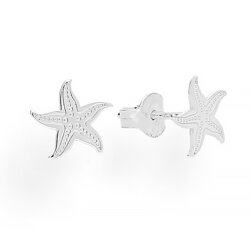 SZT-741 Silver earrings STARFISH Sterling Silver 925