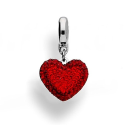 Beads - BeCharmed Pavé Heart - Swarovski Crystals