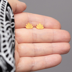 SILVER EARRINGS full LOTUS FLOWER - SILVER 925 GOLD PLATED