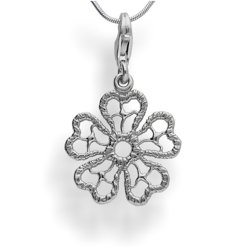 Srebrna zawieszka - charms - KWIAT pr. 925